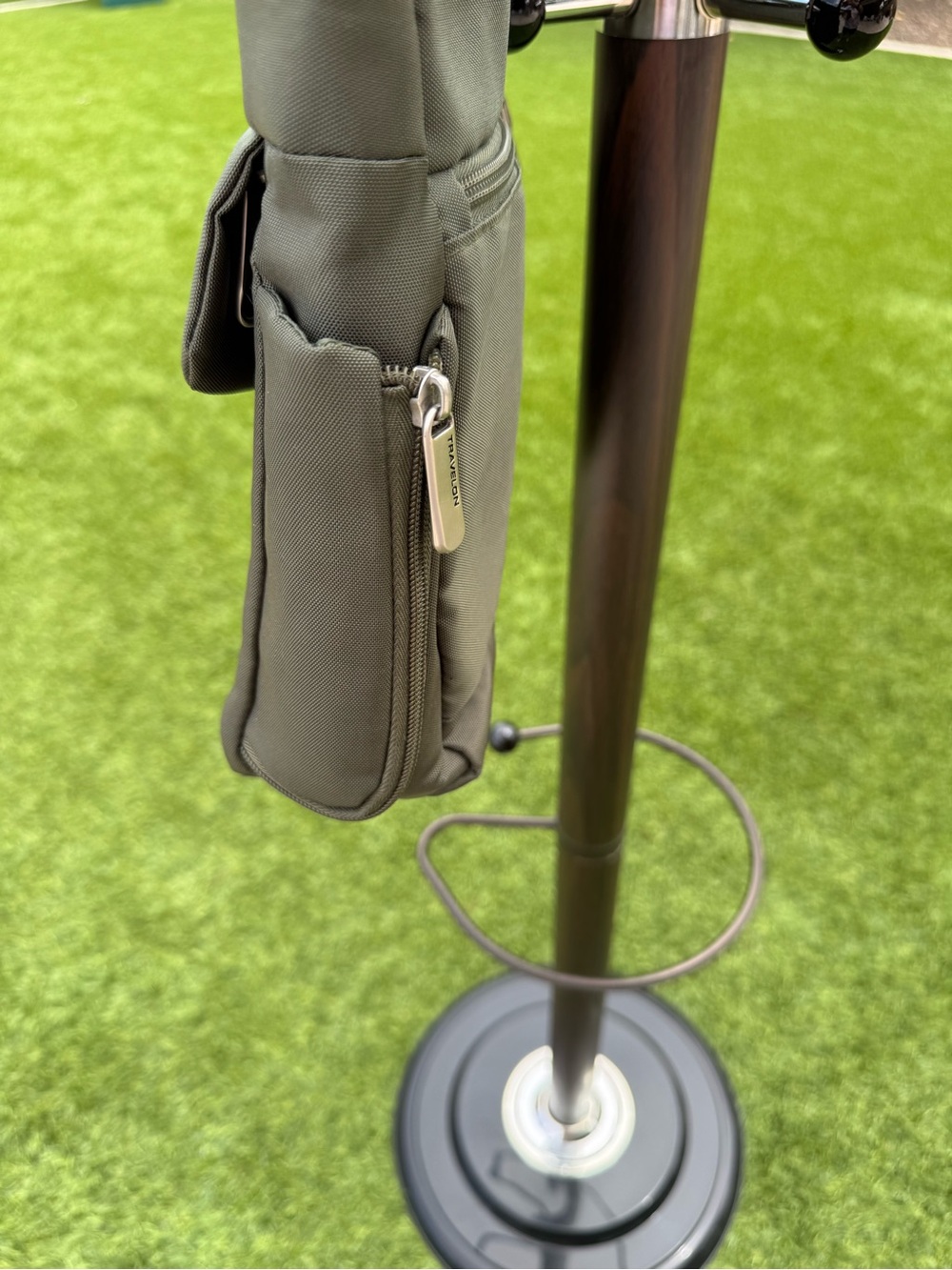 Travelon Anti-Theft Classic Messenger Bag Olive Green EUC ✨ - Picture 10 of 12